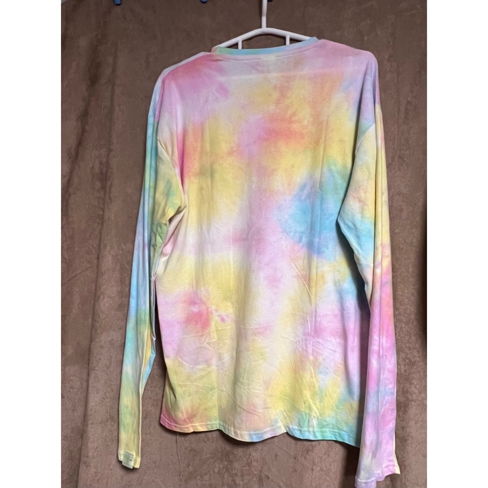 Good Supply Juiced Pastel Tie Dye Long Sleeve Graphic T-Shirt Mens Multicolor